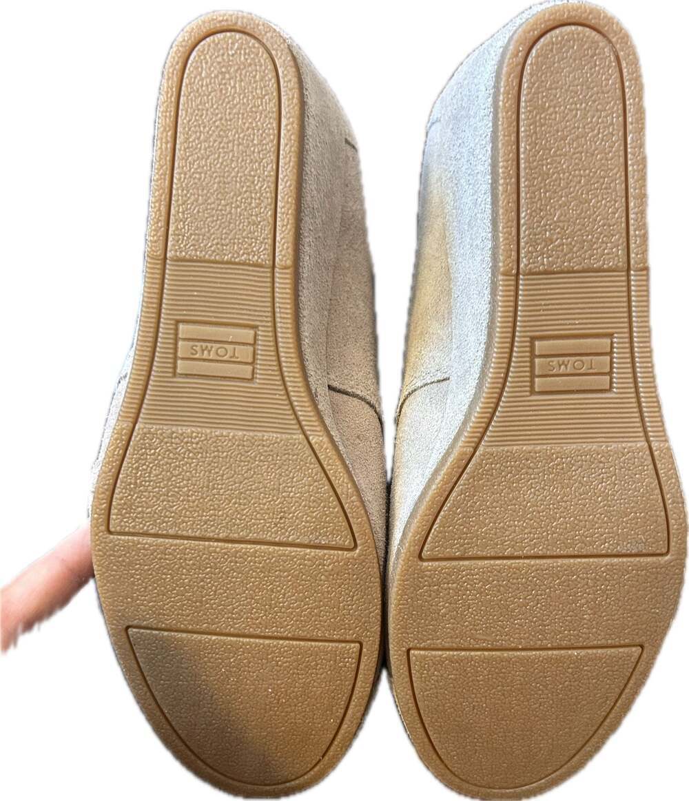 TOMS Women's Kala Lace-Up Wedge Ankle Boots in Desert Taupe Suede boho NWT - Picture 5 of 12